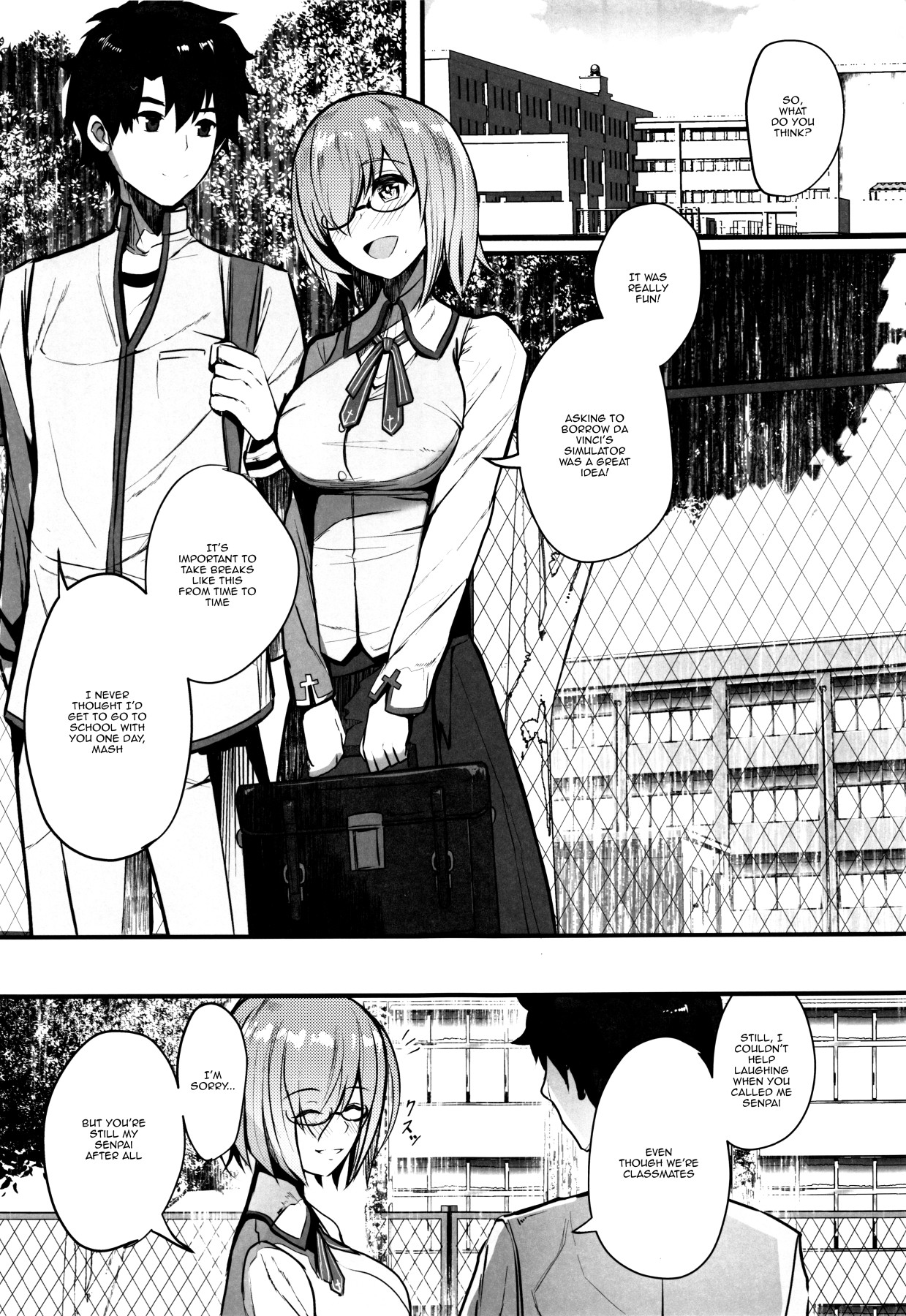 Hentai Manga Comic-Having a Lewd Highschool Life With Mash-Read-2